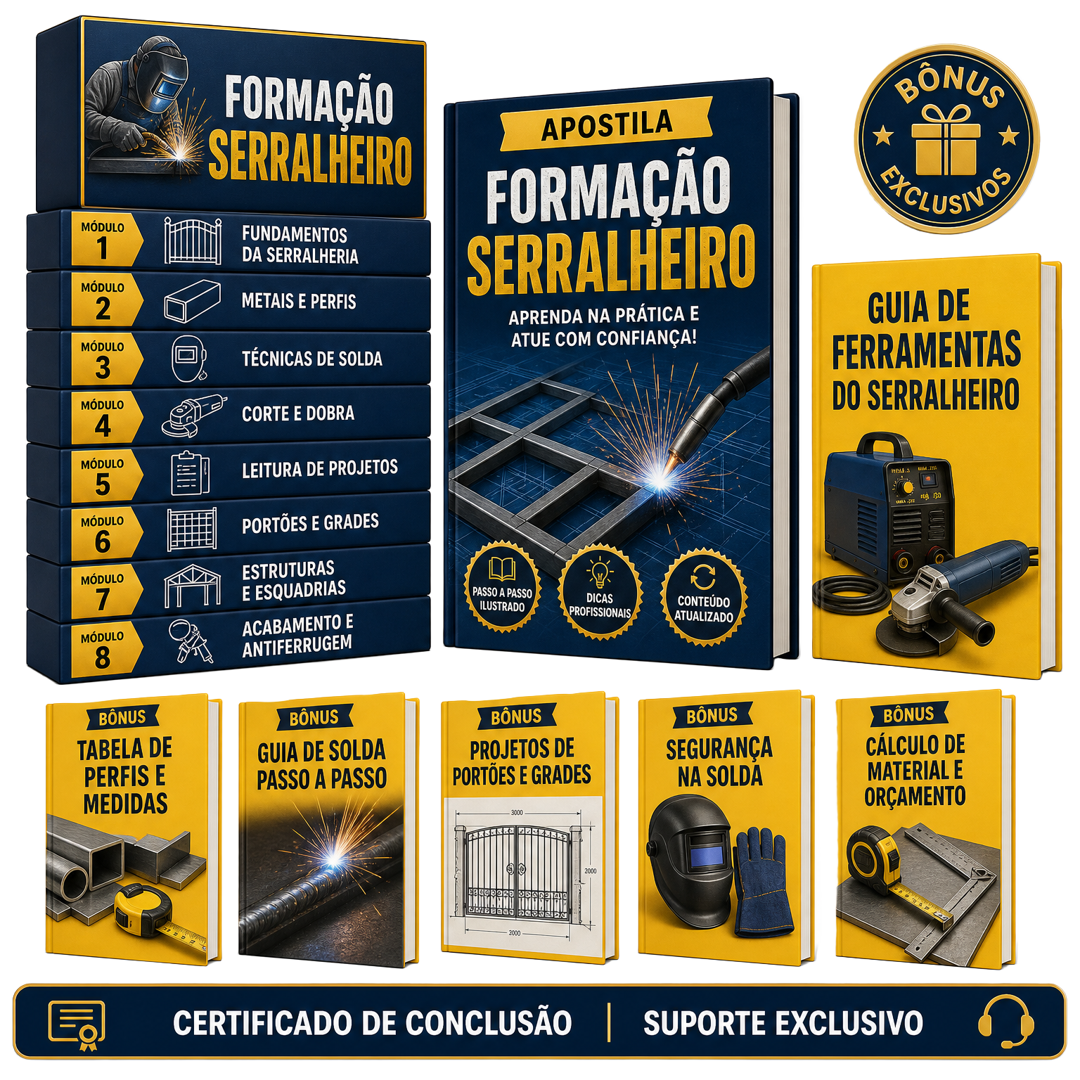 Material do curso Formação Serralheiro